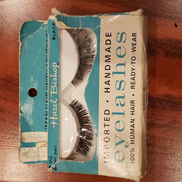 Vintage real human hair eyelashes - Picture 1 of 3
